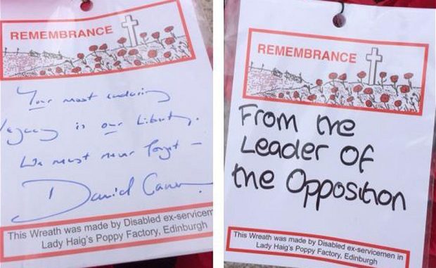 Miliband faces criticism over failure to sign WW-I commemoration wreath Miliband faces criticism over failure to sign WW-I commemoration wreath